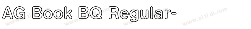 AG Book BQ Regular字体转换